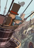 Jaquette Professeur Layton et le Nouveau Monde à Vapeur 