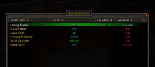 serveur-lock-wow-sod