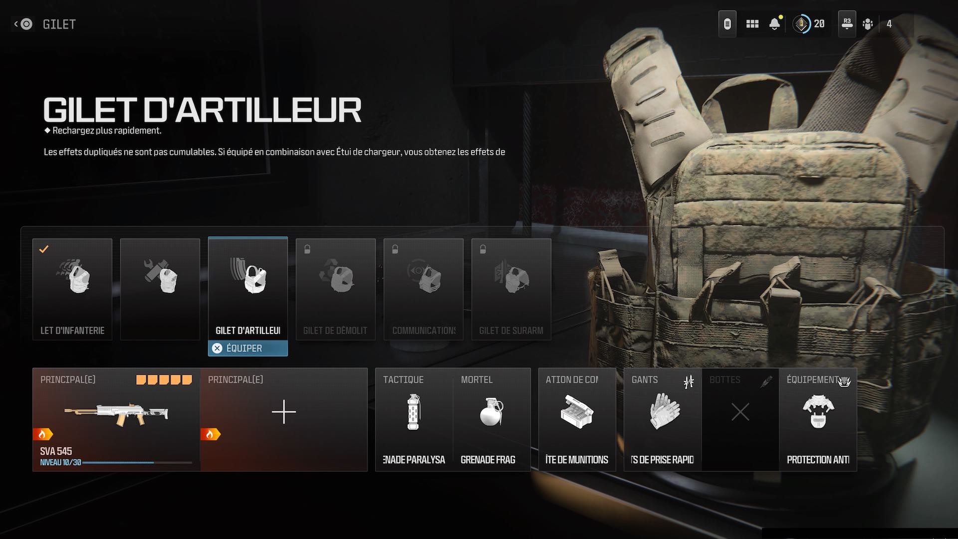 mw3-gilet-artilleur-deux-armes-principales