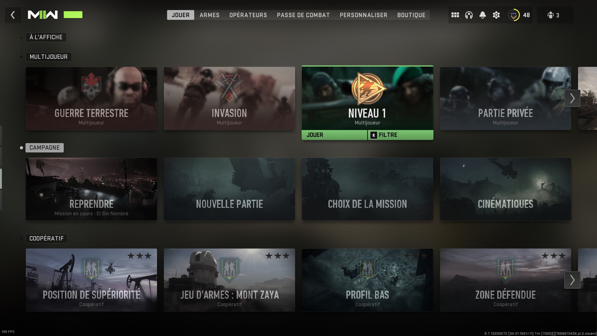 Call of Duty- Modern Warfare 2 - Mode Niveau 1:Hardcore (Nouveau)