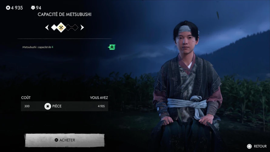 ghost-of-yotei-ameliorations-equipements-argent
