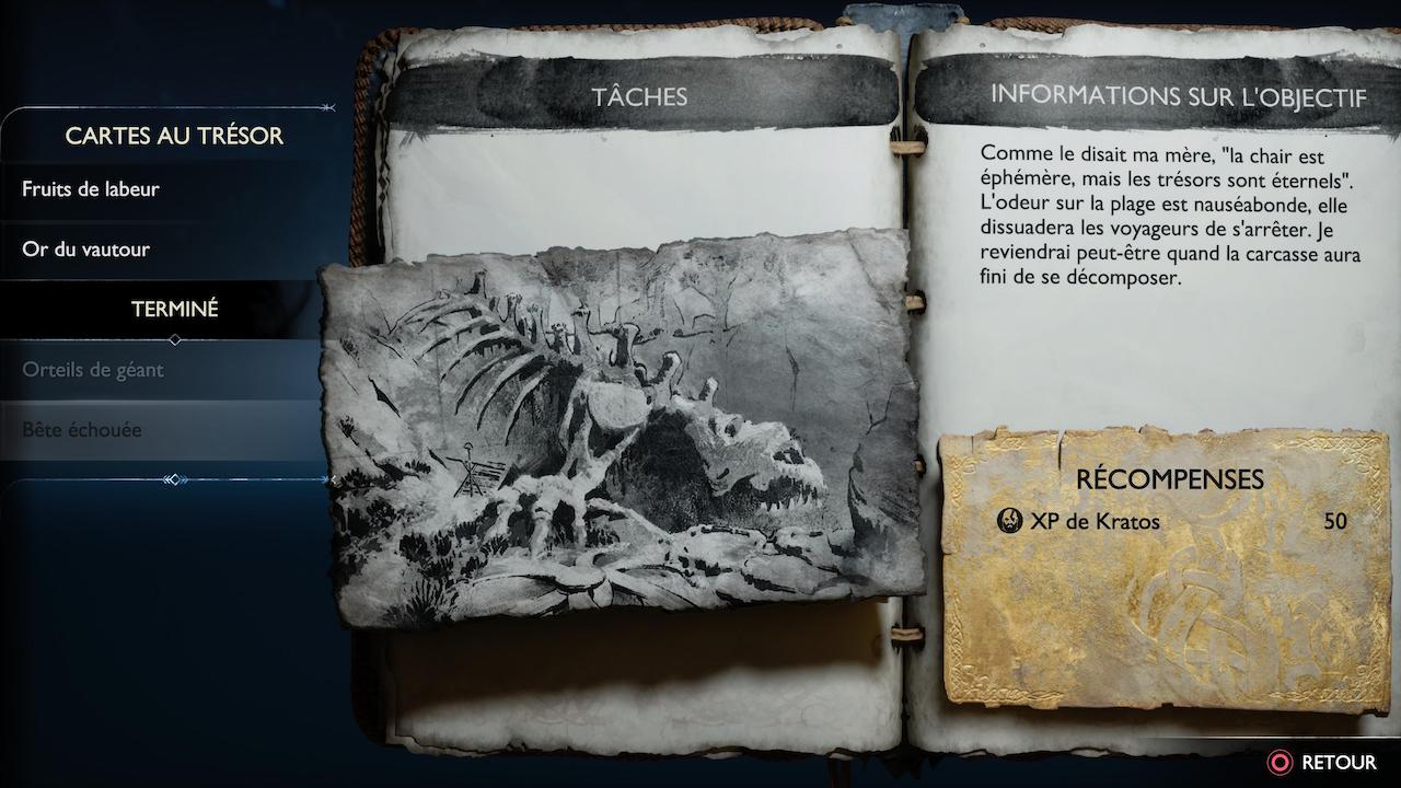 God of War Ragnar&ouml;k - B&ecirc;te &eacute;chou&eacute;e (objectif)