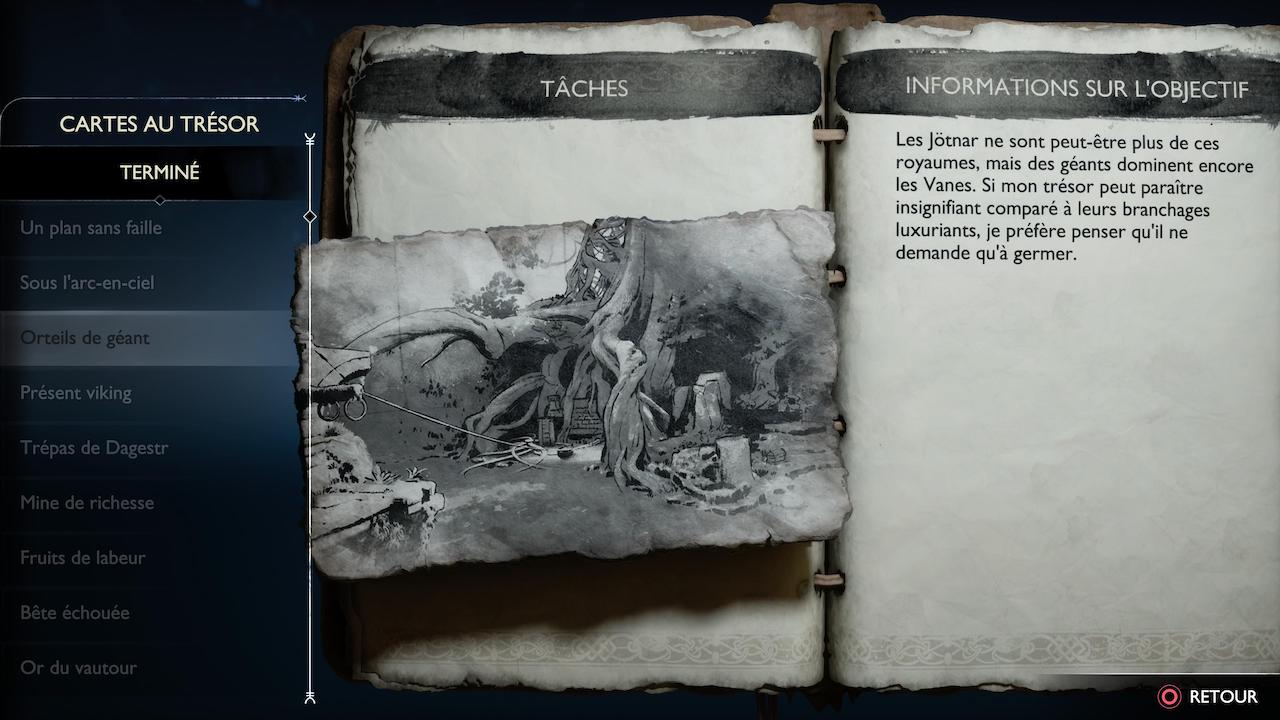 God of War Ragnar&ouml;k - Orteils de g&eacute;ant (objectif)