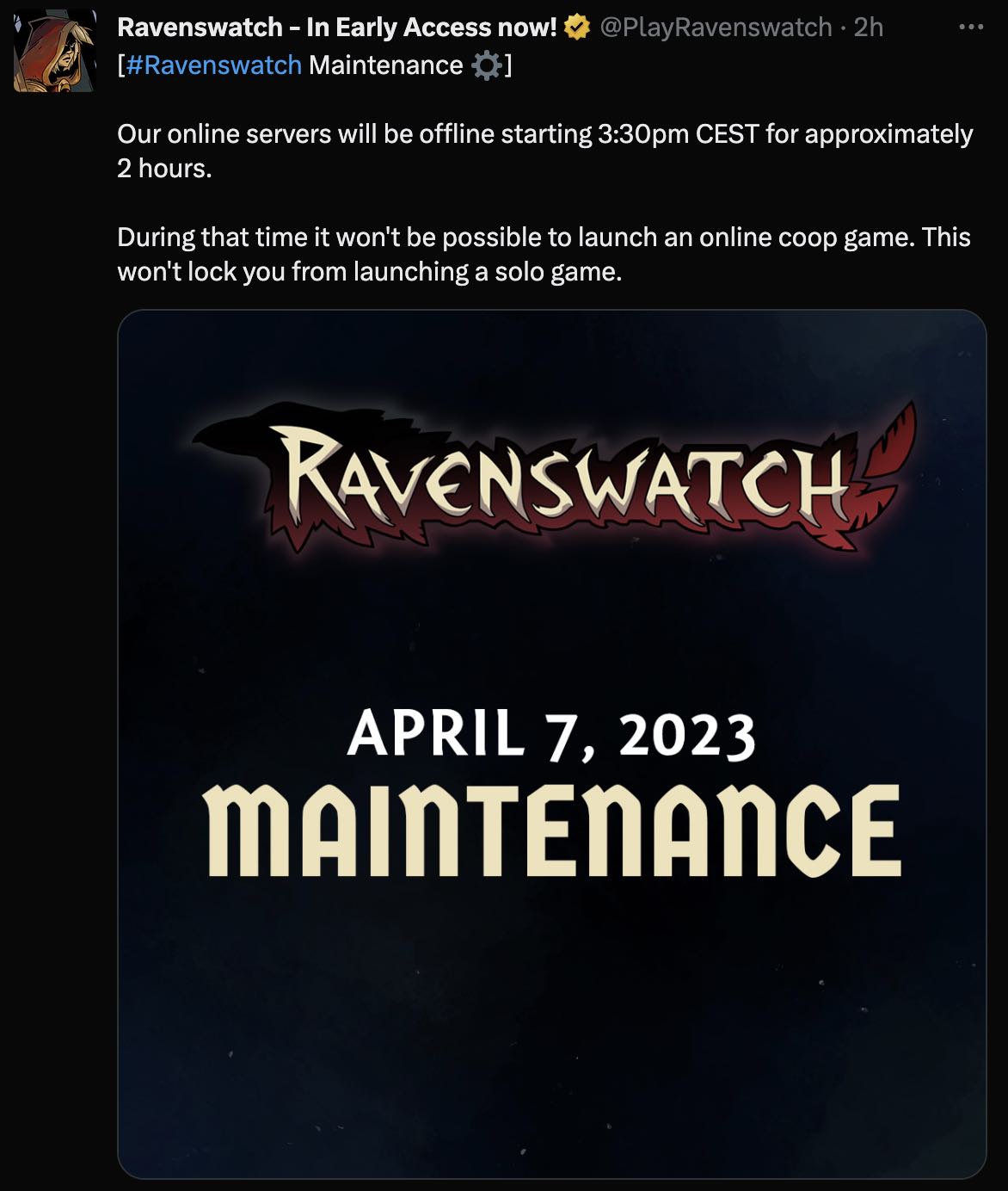 ravenswatch-twitter-serveurs-maintenances