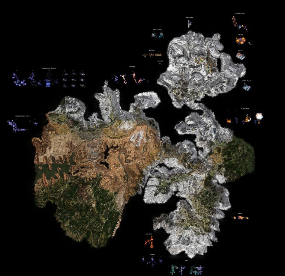 Horizon Zero Dawn Carte map Interactive GAMEWAVE Horizon Zero Dawn Carte map Interactive GAMEWAVE