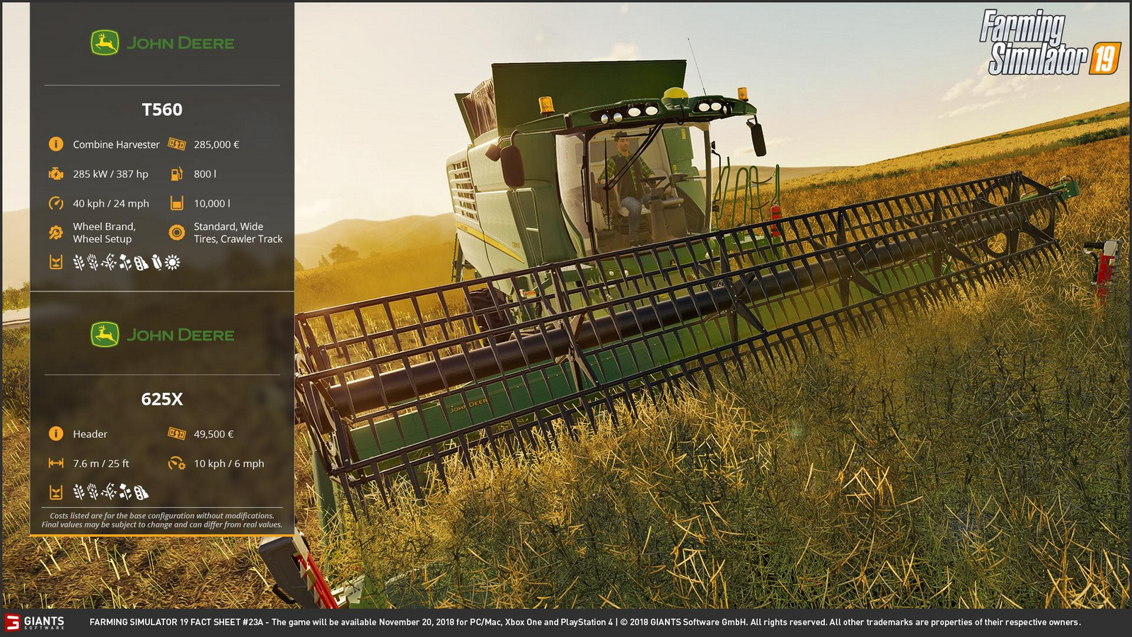 farming simulator 19 factsheet vendredi 9 novembre 1