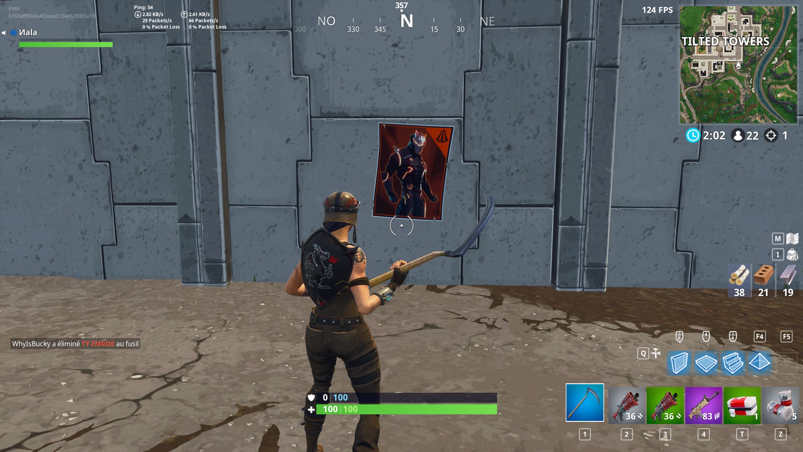 tilted