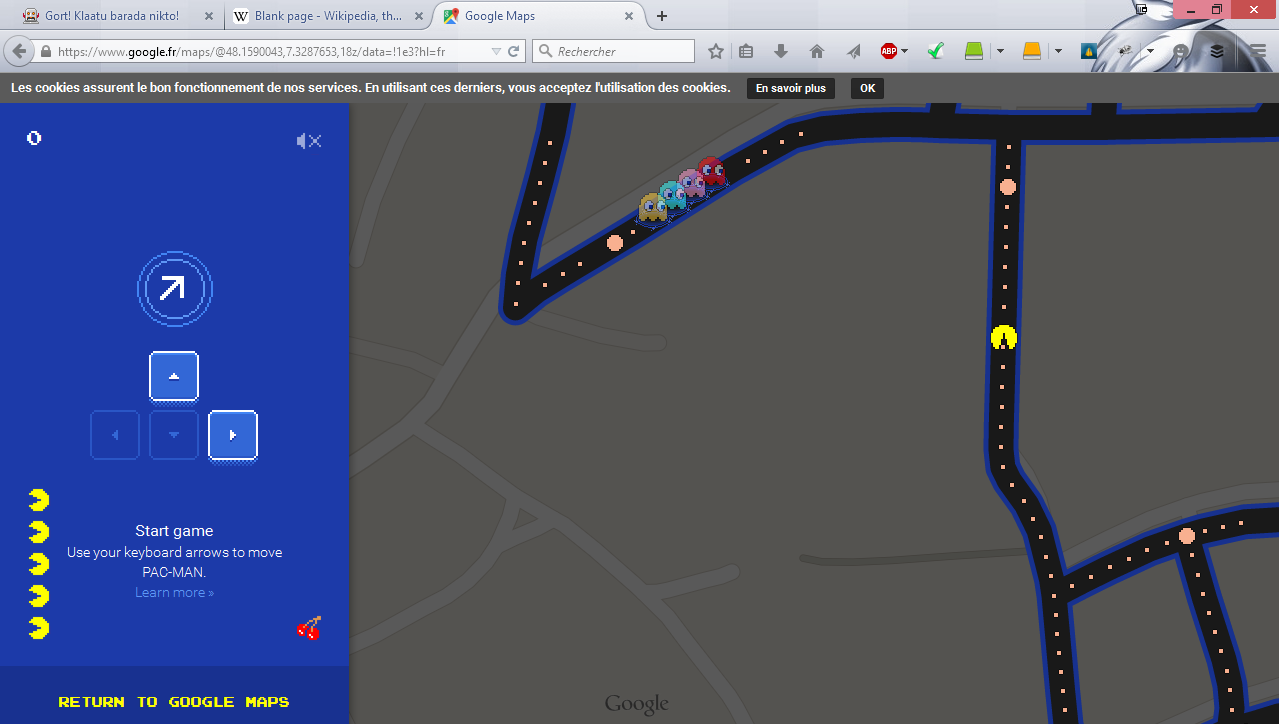 GoogleMapsPacMan
