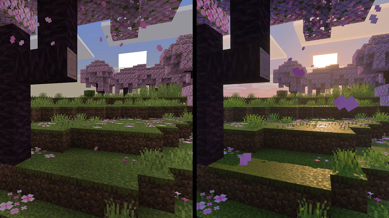 minecraft-vibrant-visuals-comparaison