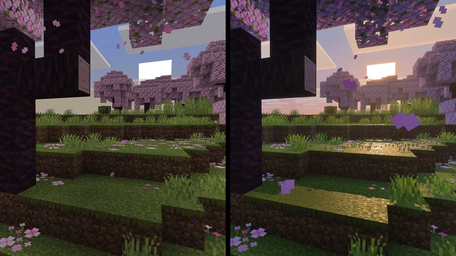 minecraft-vibrant-visuals-comparaison