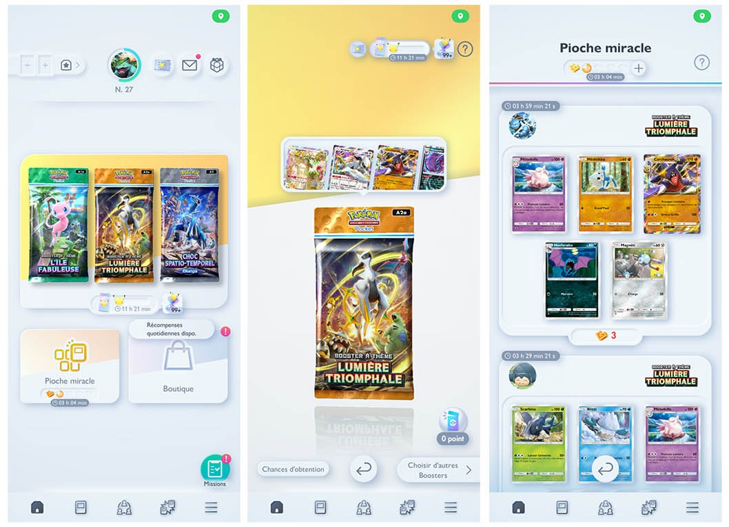 pokemon-pocket-lumiere-triomphale-boosters