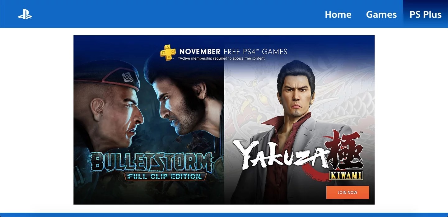PS Plus novembre