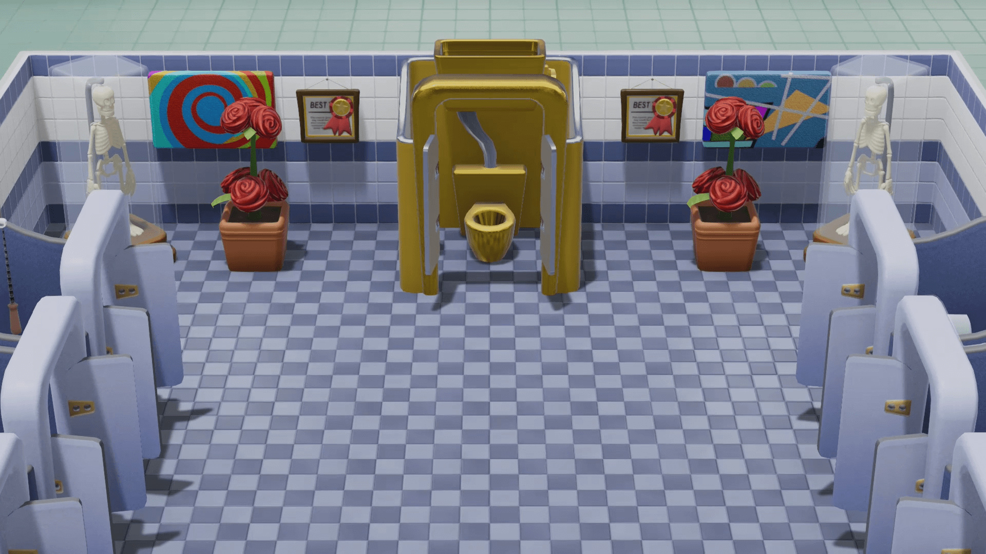 Two point hospital toilette or 1