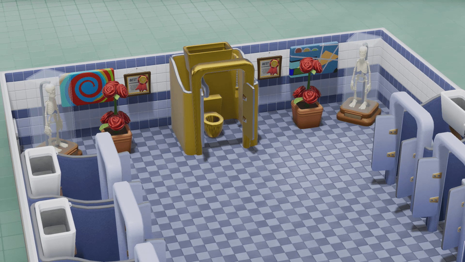 Two point hospital toilette or 3