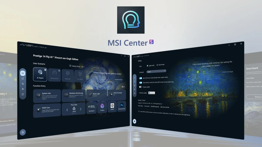 MSI center vanG