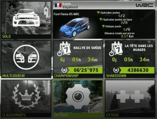menu wrc 6
