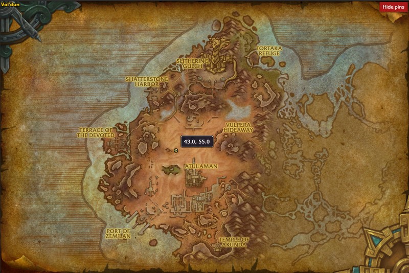 Kraulok localisation