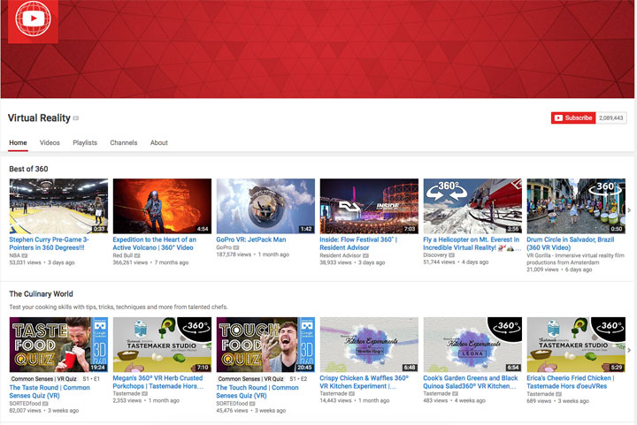 Youtube-Virtual-Reality