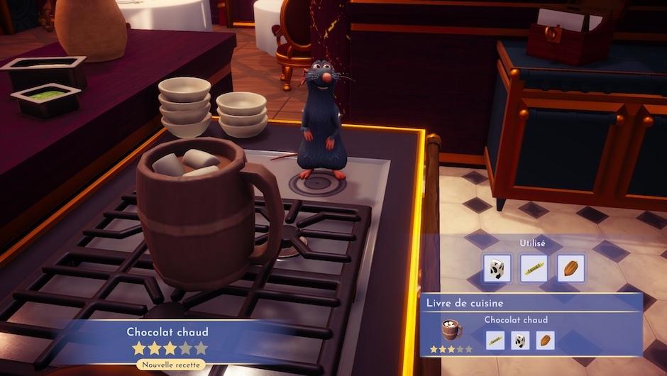 Disney Dreamlight Valley : Chocolat chaud, quelle est la recette
