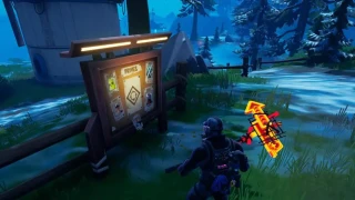 Accepter un contrat à un tableau des contrats dans les 30 s après avoir atterri, défi Fortnite semaine 6