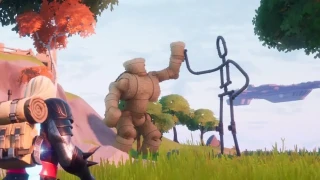 Utiliser une emote en tant que Groot à un monument pour l'amitié, défi de l'éveil