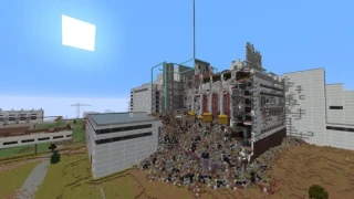 Minecraft : Un joueur crée la ville de Tchernobyl