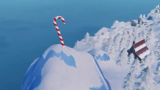 14 jours de Fortnite : Défi jour 2 Visiter les sucres d'orge géants
