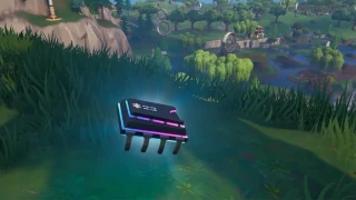 Fortnite : Défi Décryptage, puce 23 : Chercher entre une aire de camping-cars, une station-service et une empreinte de pas monstrueuse