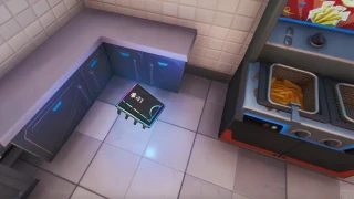 Fortnite : Défi Décryptage, puce 41 : Utiliser l'émoticone Monsieur Tomate à l'intérieur du restaurant Durrr Burger