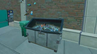 Se cacher dans une benne à ordures à Tilted Towers et au Daily Bugle, défi semaine 14