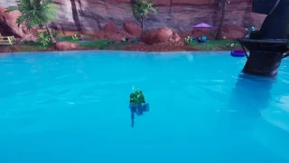 Récupérer des PV ou obtenir du bouclier dans l'eau d'une oasis, défi Fortnite saison 3
