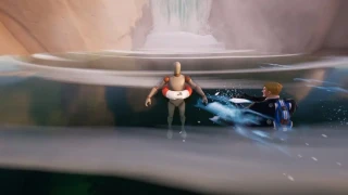 Sauver des mannequins d'entraînement dans l'eau, défi My Hero Academia