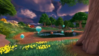 Regagner des PV ou du bouclier en sautant sur des méduses célestes, défi Fortnite vers la nature sauvage