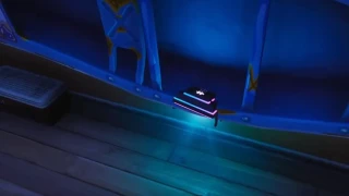 Fortnite : Défi Décryptage, puce 94 : Utiliser la pioche Faux écarlate pour détruire un canoë bleu sous un lac gelé