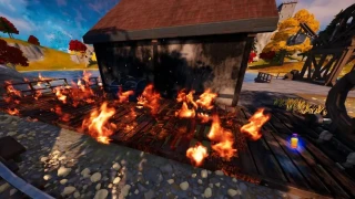 Mettre le feu à des objets ou à des structures en une seule partie, défi semaine 9