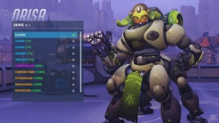 Aperçu des skins d'Orisa !
