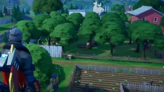 Consommer des pommes au verger, mission Coup décisif, Fortnite