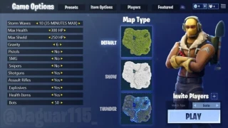 Fortnite : Un concept de parties personnalisées 