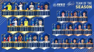 Les trois premières TOTS de FUT 17 !