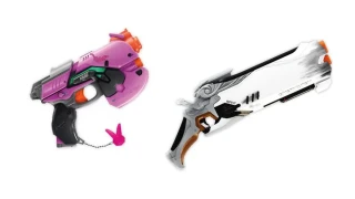 Overwatch : Des répliques d'armes Nerf pour Faucheur et D.Va !