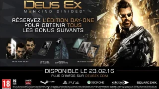 Deus EX : Mankind Divided améliore son programme de pré-commande