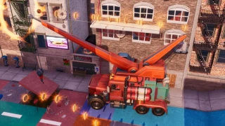 Fortnite : Défi Virée urbaine : Réussir l'un des sauts feintés sur la grue, le train aérien et la clôture