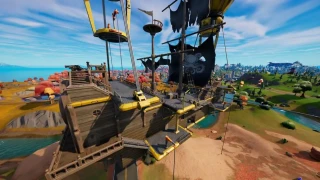 Atterrir au bois flottant, défi Fortnite semaine 3