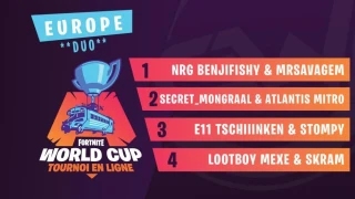 Fortnite World Cup : Benjyfishy et Savage remportent la deuxième semaine de qualifications 