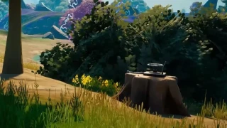 Interagir avec une cachette à Weeping Woods, défi saison 7