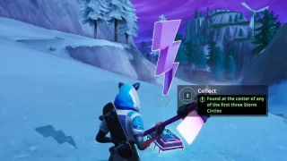 Fortnite : Défi Décryptage, puce 20 : Chercher au centre de n'importe lequel des trois premiers cercles de tempête