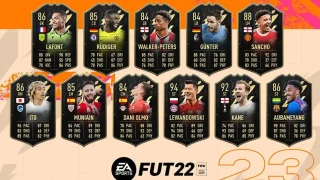 FIFA 22 : TOTW 23 : Lewandowski, Aubameyang et Kane victorieux