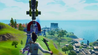 Utiliser une tyrolienne entre Retail Row et Steamy Stacks, défi semaine 6