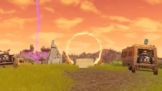 Fortnite : Défi semaine 5 : Traverser les cercles enflammés avec un chariot de supermarché ou une voiturette tout-terrain