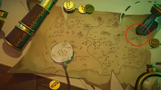 Fortnite : Défi semaine 6 : Fouiller là où pointe le couteau sur l'écran de chargement Carte au trésor
